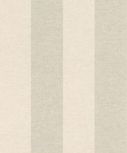 Rasch SCHÖNER WOHNEN-kollektion fleecetapet STRIPE 600742 med ränder i sand – 10,05 m x 0,53 m