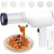 Handheld Electric Pasta Maker, Cordless Handheld Automatic Noodle Maker Machine, 40W Portable Automatic Pasta Maker with 5 Pasta Discs for Homemade Spaghetti Machine Kitchen (White)