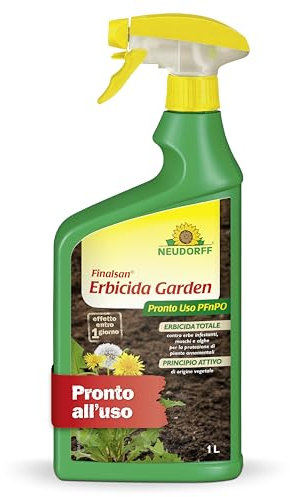 Neudorff Finalsan Erbicida Garden Pronto Uso Pronto – Diserbante totale contro erbacce, erbe, alghe e muschi. Visibilmente efficace in un giorno, 1 litro