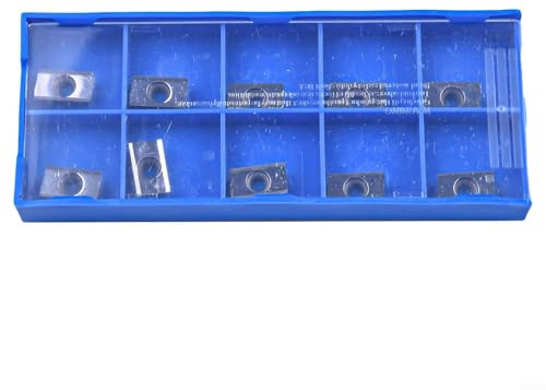 Honseadek APKT1135PDFR-MA H01 CNC Carbide Aluminum Milling Inserts, Indexable Cutter Blades for Semi-Finishing and Finishing, High Wear Resistant Toolholding Pack of 10