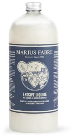 Lessive aux copeaux de Savon de Marseille 1L feuilles d'olivier - Fabre