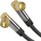 KabelDirekt – SAT Kabel, Koaxialkabel, Satellitenkabel, 90° gewinkelt – TV Kabel mit F-Stecker, geschirmt, bruchfeste Metallstecker – 2 m (geeignet für HDTV, Radio, DVB-T, DVB-C, DVB-S, DVB-S2)