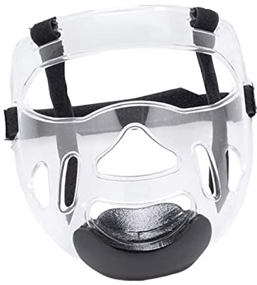 Amagogo Transparente Taekwondo-Maske, abnehmbare Kopfschutzausrüstung, Gesichtsschutz, Kopfabdeckung, Verdickung, Kinder