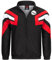 HIDETOSHI WAKASHIMA Hakodate Herren Sport Freizeit Retro Jacke Trainingsjacke mit Kapuze, Colorblock-Design, in Regular Fit (as3, alpha, l, regular, regular, schwarz)
