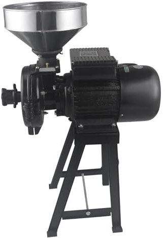 Mulino elettrico per cereali, 2200 W, con imbuto 1400 giri/min, macinino per cereali