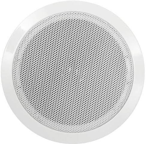 HOLLYWOOD the Starsound Einbaulautsprecher | DL-16 | 80W Deckenlautsprecher, Ø 161mm, Einbautiefe 86mm, für Geschäfte, Restaurants, Büros, weiß