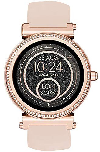 LvBu Armband Kompatibel Für Michael Kors Sofie, Sport Silikon Classic Ersatz Uhrenarmband Für Michael Kors Access Sofie Smartwatch (Pink)