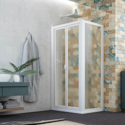 Duschkabine Saloon 80 x 85 AP. 85 cm H 185 aus Acryl Mod. Delta Duo