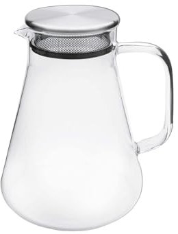 Weis 17037 Teekanne aus Borosilikatglas mit Filter im Deckel 1200 ml
