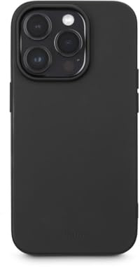 Hama Hülle für iPhone 14 Pro (Handyhülle, stoßfest, Kratzfest, Elegante Schutzhülle für Rückseite, weich, Slim, softe Oberfläche, Wireless Charging kompatibel) schwarz