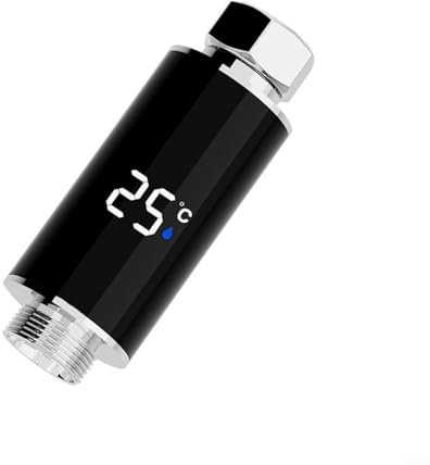 Cabezal de ducha con control de temperatura digital, pantalla LED, monitor digital autoalimentado con indicador de temperatura para una experiencia de baño segura para bebés