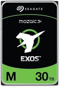 Seagate Exos M 30TB, Enterprise Internal Hard Drive, 3.5, 7200 rpm, CMR, 512 MB Cache, SATA 6 GB/S, Data Rescue Service (ST30000NM004K)