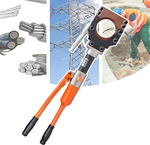 LYJIANGXIN Cesoia Cavi Metallici Finotagliabulloni Tagliacavi Cesoie per Cavi Idrauliche per Il Taglio di Precisione dei Cavi, Forza di Taglio 7t/8t/8t/10t