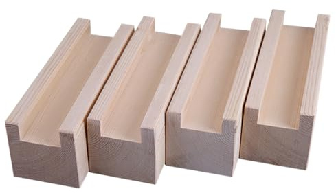 4 st möbelhöjare i trä – kraftig säng och soffa stödfötter justerbar höjd 3–10 cm idealisk för höjning av bord och sängar (2 cm och 5 cm öka alternativ)