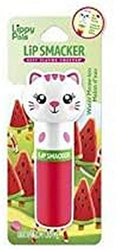 Lip Smacker - Lippy Pals Collection - Kitten Lip Balm for Kids - Water-Meow-lon Flavour - Sweet Gift for your Friends with Animal Figures - Kitten Single Blister Pack