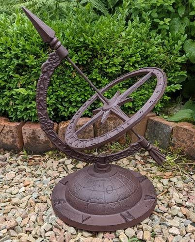 Generisch SONNENUHR Garten GUSSEISEN ANTIK Stil GARTENDEKO Cottage NEU WO-1478