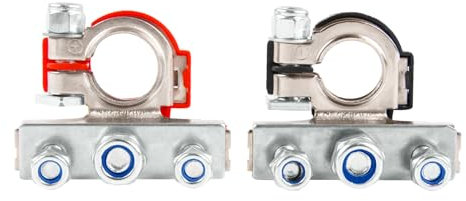 Godimg terminali batteria terminali connettore terminali batteria auto terminali batteria 12v 3 vie per auto furgone barca camper caravan