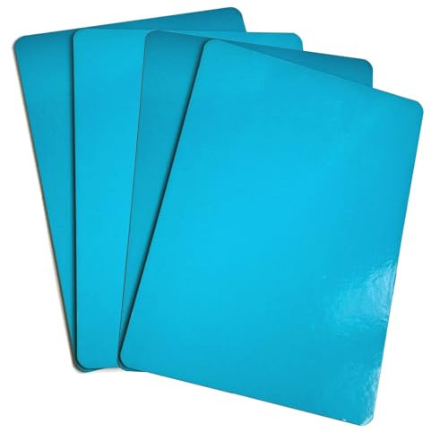 A4 Coloured Dry Wipe Board Double Sided Visual Memory Aid Writing Office Home Memo Notice Board Pack of 10