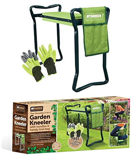 Versatile 3-in-1 Garden Kneeler With Handles & Handy Tool Bag Gardening Foldable