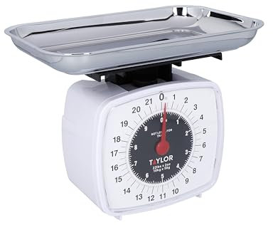 Taylor Mechanical Food Scale, Highly accurate Kitchen Scale, High Capacity Digital Food Scale up to 10kg, Gift Boxed