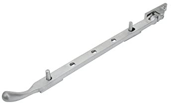 Dart Bulb End Brass Window Stay 12 (300mm) - Satin Chrome