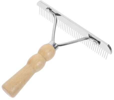 Mipcase Horse Grooming Hair Comb: Heavy-Duty Horse Grooming Brush with Ergonomic Handle for Shedding & Dirt Removal, Enhances Mane, Tail & Coat Health