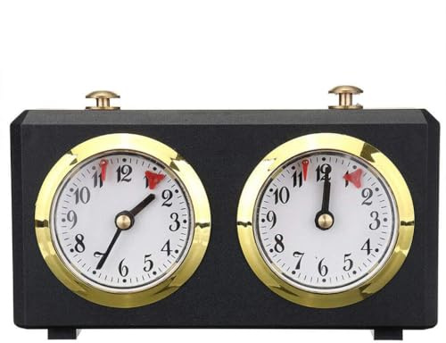 XJKLBYQ Horloge d'échecs minuteur mécanique Horloge d'échec