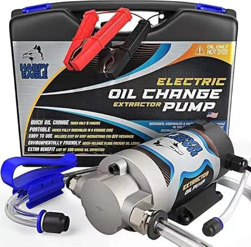 YaoFaFa 12V 100W Ölabsaugpumpe Kraftstoffpumpe Motoröl-Wechsel Diesel Umfüllpumpe Fluid ExtractorGeräuscharm Ausgestattet mit Aufbewahrungsbox aus Kunststoff