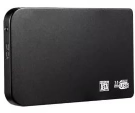 Disco duro SSD externo, 2 TB, alta capacidad, interfaz USB/Tipo-C - Negro