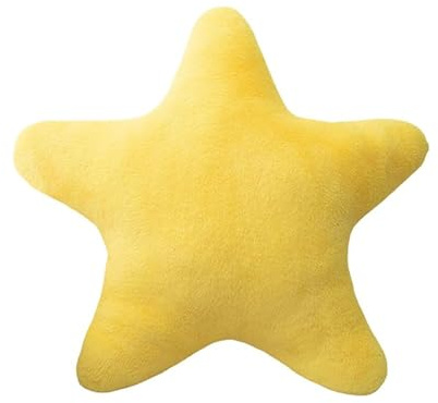MUNSKT Children's Star Cushion,Soft Fluffy Cushion for Bedroom, Decorative Pillow for Boys & Girls (Yellow, 30cm) for Children & Teen