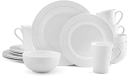 Mikasa 5224193 Ciara 16-Piece Dinnerware Set, Service for 4