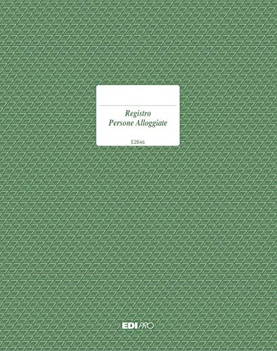 EDIPRO - E2846 - Registro persone alloggiate 47 pagine f.to 31x24,5