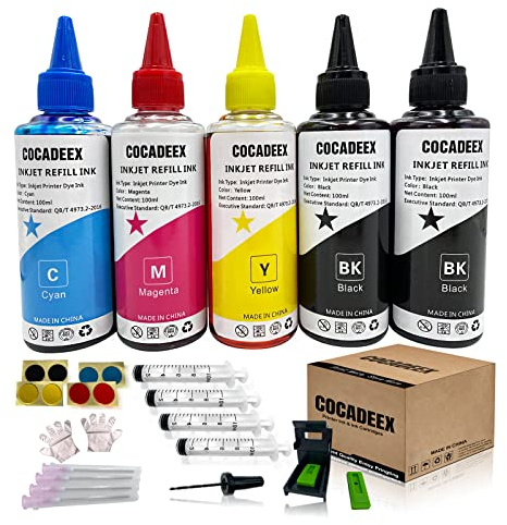 Cocadeex - Kit di ricarica per inchiostro compatibile con cartucce d'inchiostro Canon PG-545 CL-546 PG-545XL CL-546XL 545 546 545XL 546XL PG-510 CL-511 510 511 PG-543 CL-544 543 544
