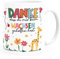 SpecialMe® Keramik, Kaffee-Tasse Danke dass du mir mein Wachsen geholfen hast kleines Geschenk Abschied Erzieherin weiß standard