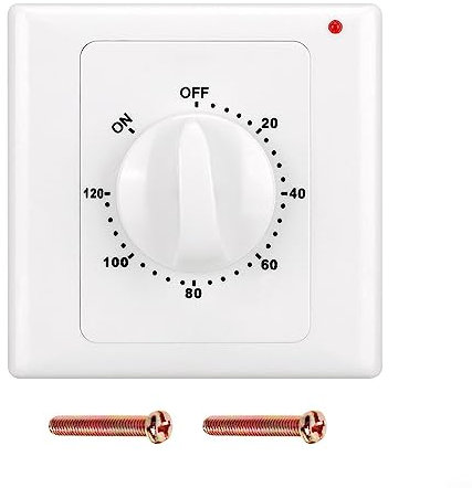 Countdown-Timer-Schalter, AC220 V Elektronischer mechanischer Countdown-Controller, 86 Panel, für Lüfter, Wasserbereiter, Pumpe, Aquariumlampe, Timing 120 Minuten