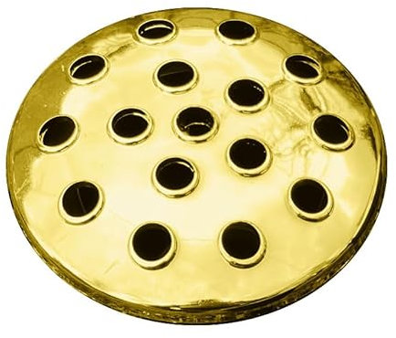 1Buy UK Replacement Lid for Vase Memorial Grave Vases Holds Fresh & Artificial Flowers Pot Lids + Choose from Black Gold Silver (Gold)