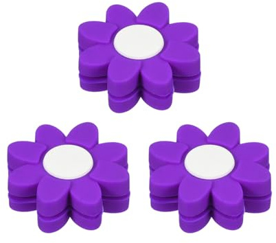 PATIKIL Amortisseurs De Raquette De Tennis, 3 Pièces en Silicone Souple pour Réduire Les Vibrations De La Raquette De Tennis Cadeau Violet