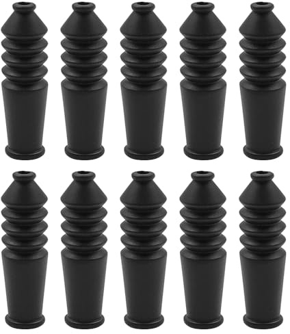 Sarini 10 Pcs Bellows Rubber Grommets, Accessories for Bicycle Brakes, Universal Rubber Bellows, for Most Bicycle