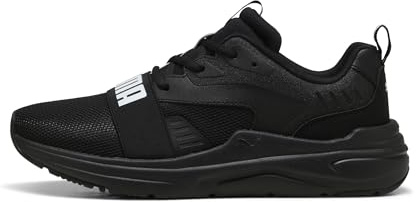 PUMA Sneaker Unisex Softride Wired 2, Nero (Puma Black), Bianco (Puma White), 40 EU