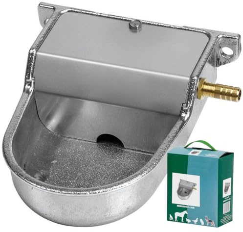 Abreuvoir automatique en aluminium mural pour chiens, 12 x 16 x 6 cm, distributeur d'eau automatique mural, distributeur d'eau pour bétail, mouton, chat