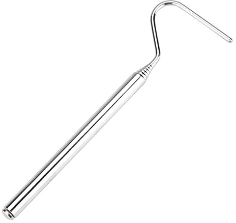 Culnflun El gancho en forma de serpiente de acero inoxidable, un agarrador de reptiles retráctil y extensible con mango antideslizante, duradero y portátil, es una herramienta para