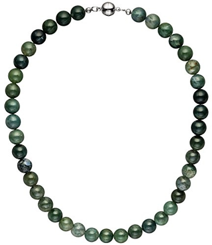Jobo Damen-Halskette mit Moosachat 45 cm