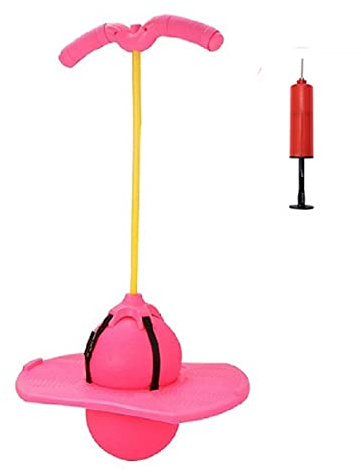 BoterLun Pogo Ball with Handle - Pogo Stick Pogo Jumper Toy for Kids Ages 6+ and Adults, Up to 160 lbs, Includes Pump, Strong Grip Deck for Indoor and Outdoor Exercise