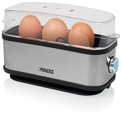 Princess 262045 Cuociuova Nero, Argento (Matt)