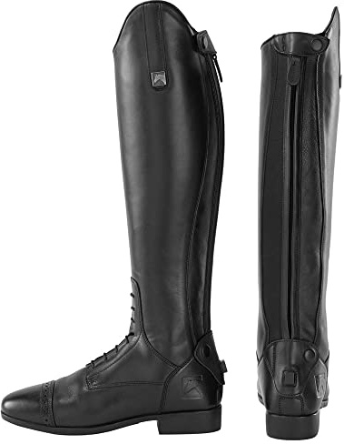 Dover Saddlery Riding Sport Ladies' Equestrian Field Boots, Size: 7.5, Regular, Color: Black