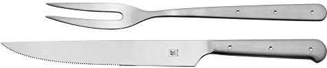 ZWILLING Porterhouse 2pc Stainless Steel Carving Knife Set with Fork in Red Presentation Box, Gift Set