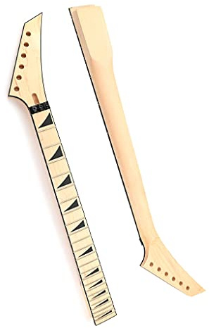 Electric Guitar Neck 24 Fret 25.5 Inch Maple Fingerboard Locking Nut Replacement for Jackson Style
