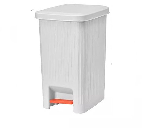 GLigeT Garbage Can Kitchen Trash Can Large Capacity Foot Pedal with Lid Living Room Bathroom Bedroom Bin, Plastic, 10L/15L Trash Bin (Color : C, Size : 10L)