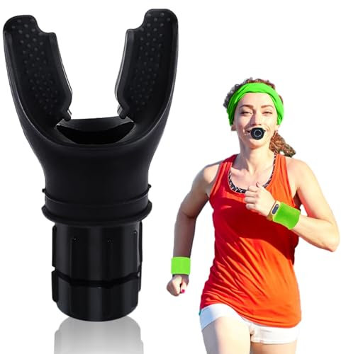 Atemtrainer Lungentrainer Atemübungsgerät Iron Lung Breath Trainer Lungentrainer Ausdauer Sport Trainingsgerät mit Einstellbaren Widerständen