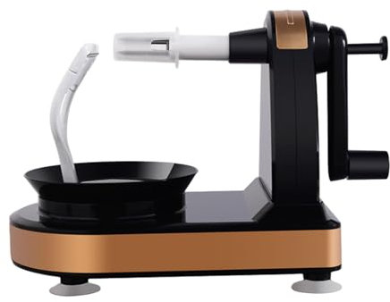 Pelapatate a manovella, Pelafrutta a manovella, Pelapatate regolabile, Pelafrutta a mano piccola, Strumento per sbucciare frutta, Gadget da cucina a manovella, Corer da cucina per frutta e verdura